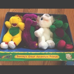 Barney’s Great Adventure Friends plush toy set